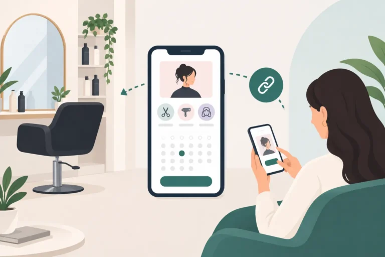 How an Online Booking Link for Salons Works